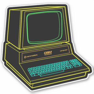 Adesivo Computador PET Comodoro