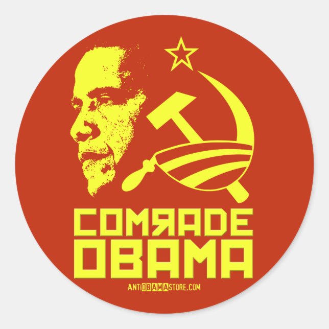 Adesivo Comrade Obama (Frente)