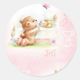 Adesivo comunhão para menina