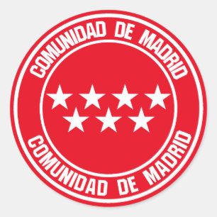 Adesivo Comunidad de Madrid Round Emblem
