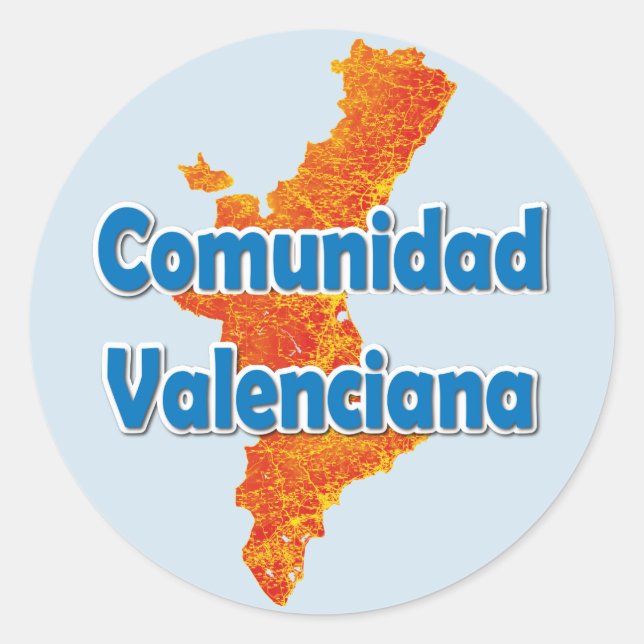 Adesivo Comunidade Valenciana (Frente)