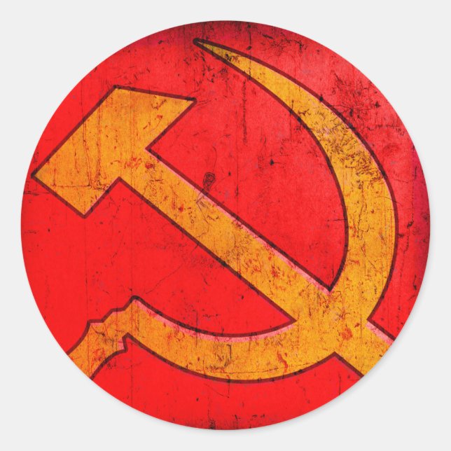 Adesivo Comunismo USSR Hammer e Sickle Sticker (Frente)
