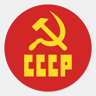 Adesivo Comunista CCCP Russo Hammer e Fingência