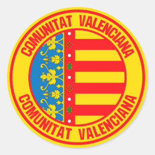 Adesivo Comunitat Valenciana Round Emblem