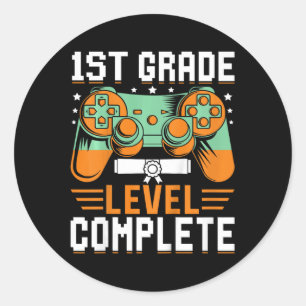 Adesivo Con de Jogo de Vídeo de Graduação Completa de Níve