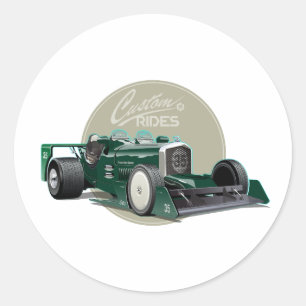 Adesivo Conceito de carro de retrocorrida personalizado