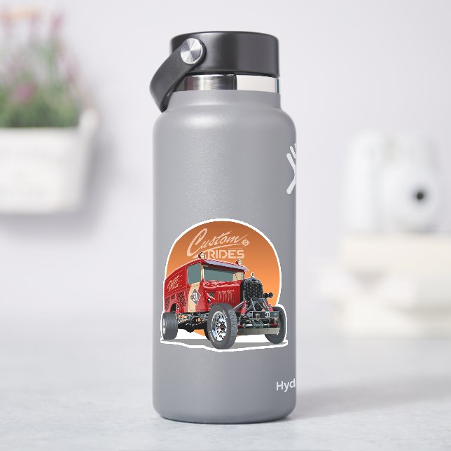 Adesivo Conceito personalizado de carro de retrocorrida (HidroFlask)