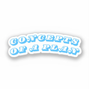 Adesivo Conceitos de um Plano