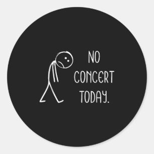 Adesivo Concerto engraçado hoje não triste Stickman música
