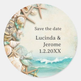 Adesivo Conchas de casamentos de praia