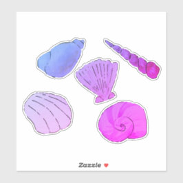 Adesivo Conchas do Mar Roxo Artístico