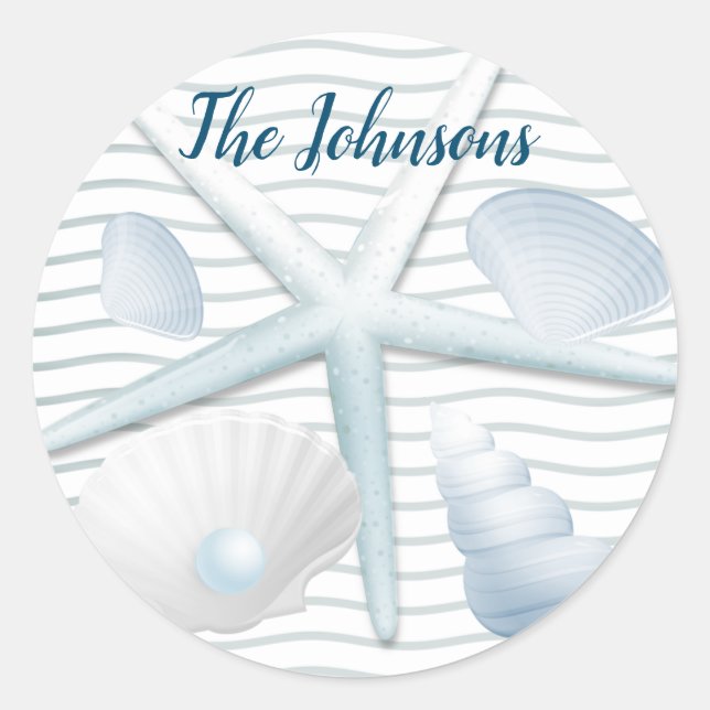 Adesivo Conchas e Pérolas (Frente)