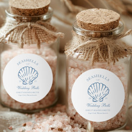 Adesivo Conchas e Sininhos de Casamento Despedida de Solte