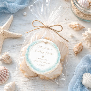 Adesivo Conchas e Sininhos de Casamento Festa de Noivado à