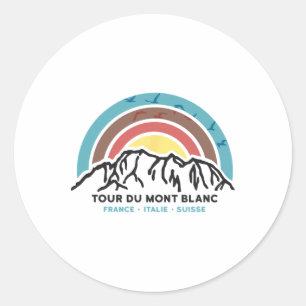 Adesivo Concluinte do Tour Du Mont Blanc Chamonix França C