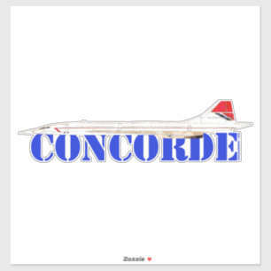 Adesivo Concórdia Jet com Texto Azul Negrito