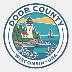 Adesivo Condado de Door Wisconsin