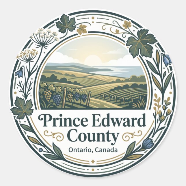 Adesivo Condado de Prince Edward Canadá (Frente)