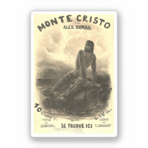 Adesivo Conde de Monte Cristo - vintage