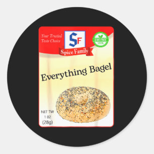 Adesivo Condimento de Bagel Tudo Festa Sce Grupo Custo