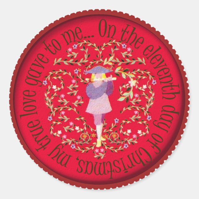 Adesivo Condução por meio de canos de onze gaiteiros (Frente)