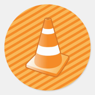 Adesivo Cone da segurança de tráfego