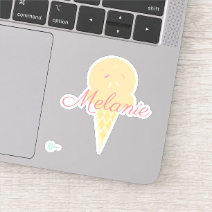 Adesivo Cone de Icecream Bonito com Sprinkles