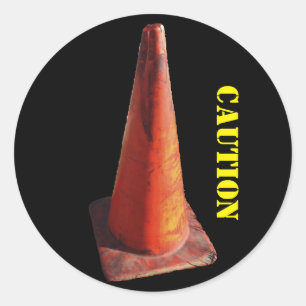 Adesivo Cone do tráfego do cuidado
