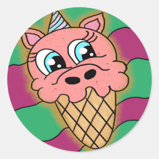 Adesivo cone unicórnio