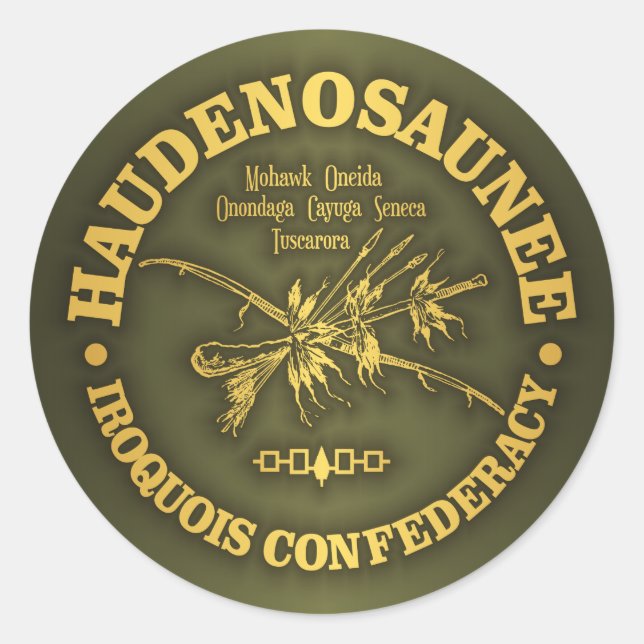 Adesivo Confederação Iroquois (Haudenosaunee) (Frente)