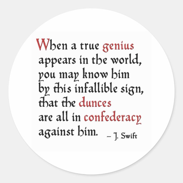 Adesivo Confederado de Dunces (Frente)