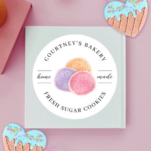 Adesivo Confeitaria de Cookies Açúcar de Cana-de-Água