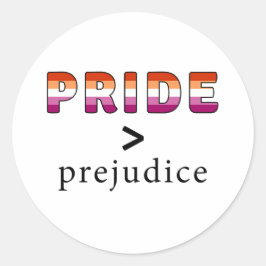 Adesivo Confete do Orgulho e Preconceito Lésbico