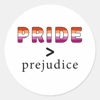 Adesivo Confete do Orgulho e Preconceito Lésbico