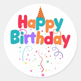 Adesivo Confetes de Aniversário