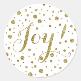 Adesivo Confetti Dourado Glitter Joy Holiday Sparkle
