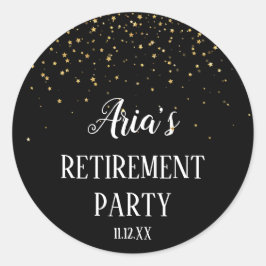 Adesivo Confetti Dourado sobre selos de envelopes de apose