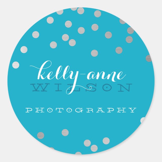 Adesivo CONFETTI GLAMOROSO folha prateada escura escura (Frente)