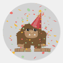 Adesivo Confetti Party Sasquatch Bigfoot