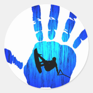 Adesivo Confiança da mão de Wakeboard