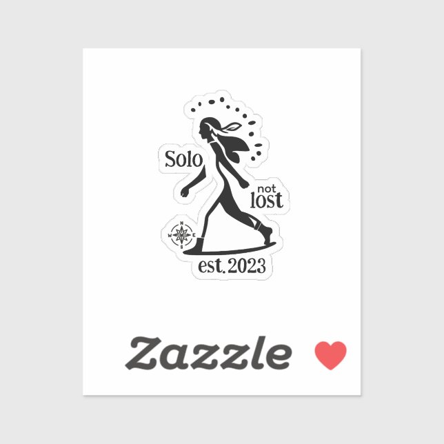 Adesivo Confident Solo Traveler Statement  (Folha)