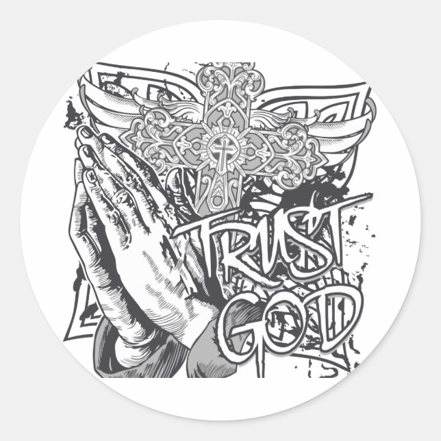 Adesivo Confie em Deus (Frente)