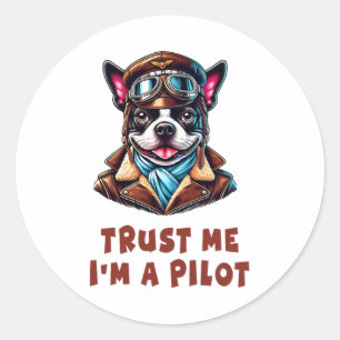 Adesivo Confie em mim, sou piloto