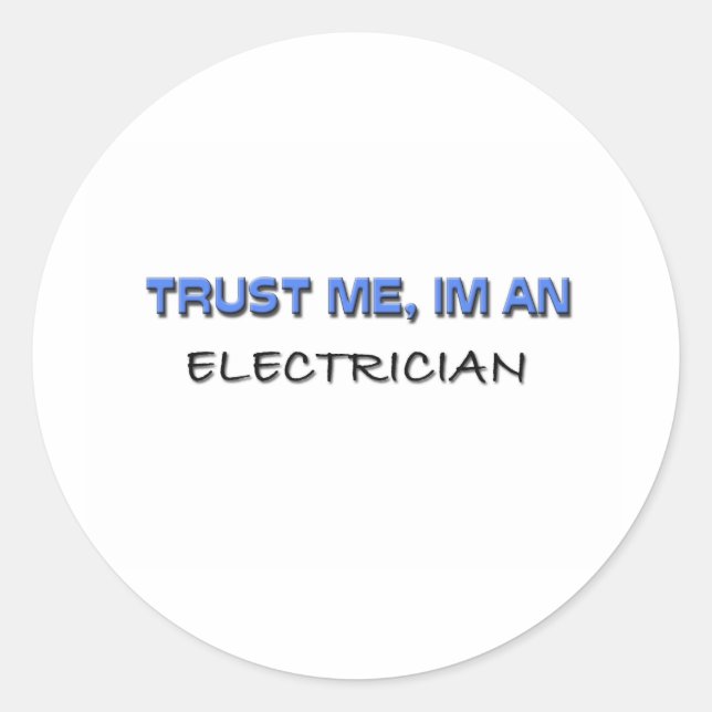 Adesivo Confie em mim, sou um eletricista (Frente)