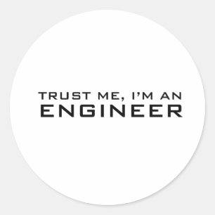 Adesivo Confie em mim, sou um engenheiro