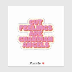 Adesivo Confie em seu intestino: um ditado motivacional