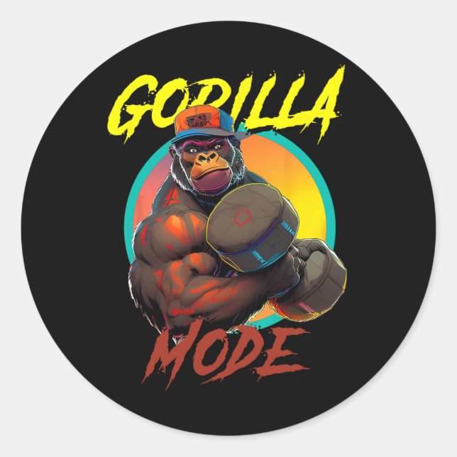 Adesivo Configuração do Modo Gorilla de Construção de Baca (Frente)
