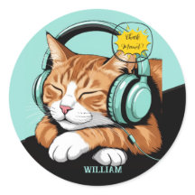 CONFIRA MEO Gato Marrom com Fones de Ouvido – Pers