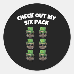 Adesivo Confira Meu Six Pack St Patricks Day Ginásio Cacho