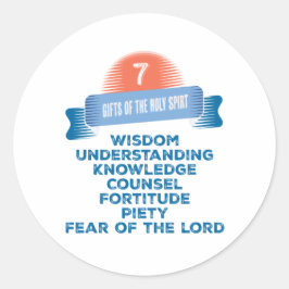 Adesivo Confirmação 7 Presentes do Espírito Santo